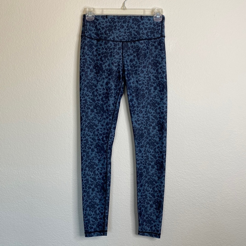 Allfenix leopard leggings green XS extra small EUC